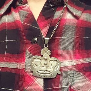 Final markdown - Silver Irish Claddagh Pendant